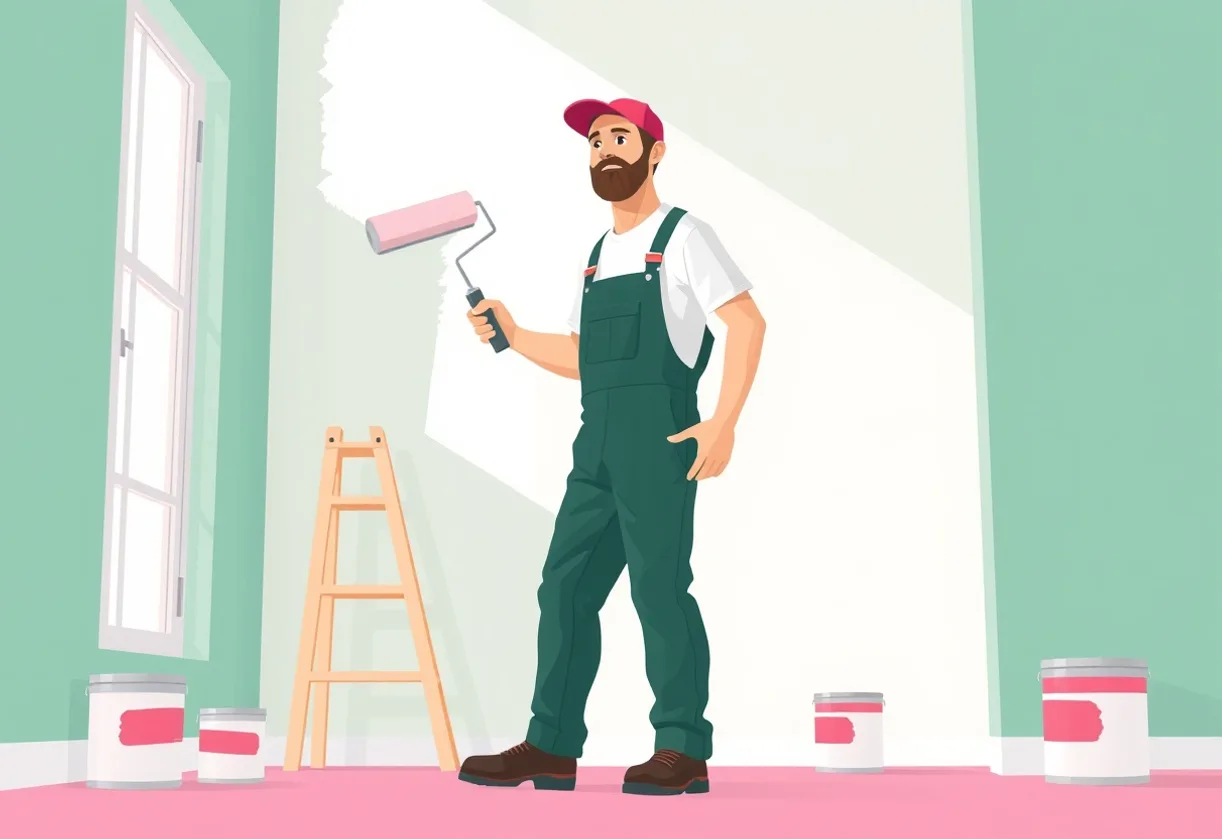 Peintre Taverny 95150 en intervention sur un chantier